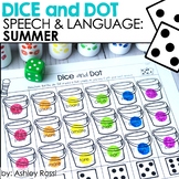 Summer Speech Therapy: Dice and Dot For Speech & Language FREE