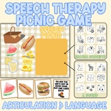 Summer Speech Therapy Game- Artic and Language Picnic Game