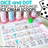 Summer Speech Therapy - Ice Cream Dice & Dot for Articulat