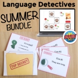 Summer Speech Therapy Language Activities| Comprehend Desc