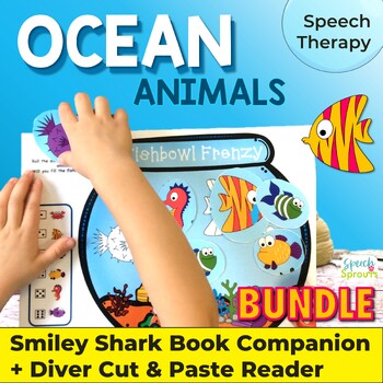 Preview of Summer Speech Therapy Ocean Animals Theme Activities Bundle