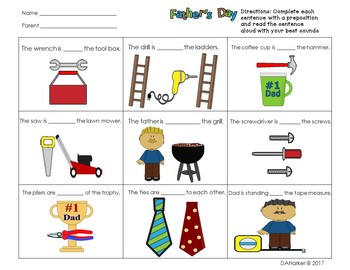 summer speech therapy preposition worksheets by mrs hs