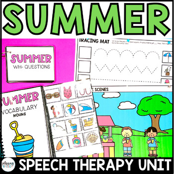 Preview of Summer Speech and Language Thematic Unit