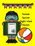 Summer Spinner Sight Word Packet