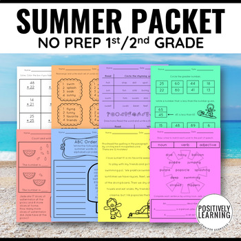 Summer Packet 1st To 2nd By Positively Learning 