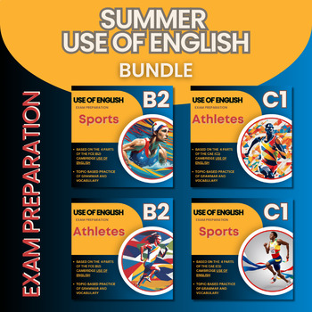 Preview of Summer Sports & Athletes ESL Use of English sets C1 and C2 FCE and CAE