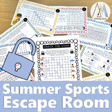 Summer Sports Escape Room for middle school