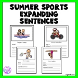 Summer Sports Expanding Sentences for Speech Language Therapy