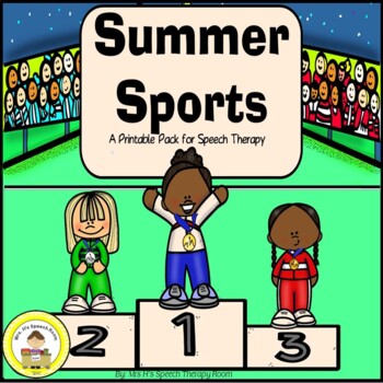 Preview of Summer Sports and Games Speech Therapy Printable Pack