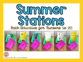 Summer Stations! Number Sense to 20