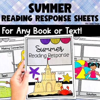 Preview of Summer Story Graphic Organizers Reading Response Sheets for Any Book or Text