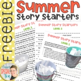 Summer Story Prompts Leveled for Special Education Writing