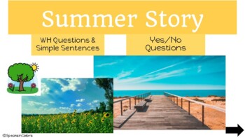 Preview of Summer Story and Questions