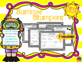 Summer Stumpers - 3rd Grade Summer Math Reviews