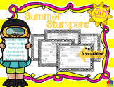 Summer Stumpers - 5th Grade Summer Math Reviews