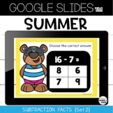 Summer Subtraction Google Slides™ Facts Practice Set 2 Goo