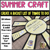 Summer Sun Craft - Fun Things to Do - Bucket List for Kind