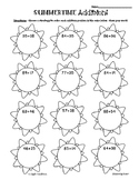 Summer Sun / End of Year Adding and Subtracting 2-Digit Nu