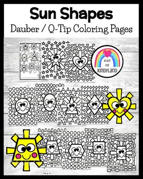 Tooth Fairy Shapes Coloring Pages: Dauber / Q-Tip Dotter Dental