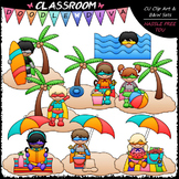 Summer Super Kids - Clip Art & B&W Set