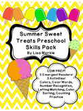 Summer Sweet Treats Preschool Math and Literacy Skills