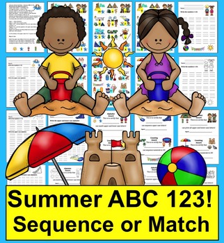 Summer Literacy Centers FREEBIE: Summer Alphabet & Counting-Summer School