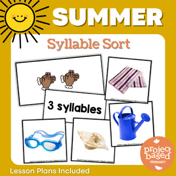 Preview of Summer Syllable Sort