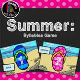 Summer Syllable Sorting Card Game