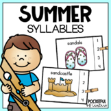Summer Syllables Clip Cards