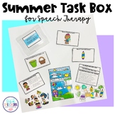 Summer Task Box for Speech Therapy