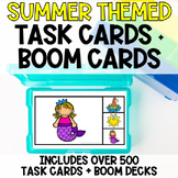 Special Education Summer Activities Task Boxes & Boom Card
