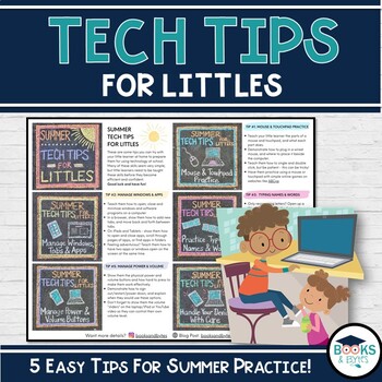 Preview of Summer Technology Tips for Littles - Tip Sheet