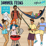 Summer Teen Activities Clipart