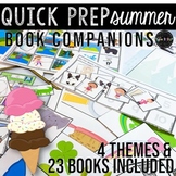 Summer Theme Speech Therapy: Growing Quick Prep Book Companions
