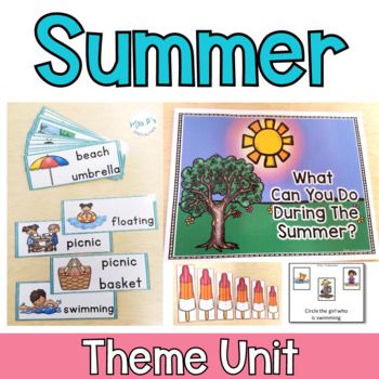Preview of Summer Theme Unit For Special Education and ESY Programs