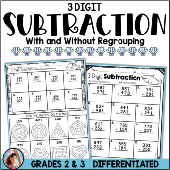 fun summer school math activities 3 digit subtraction no prep worksheets