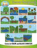 Summer Background Scenes Clipart {Zip-A-Dee-Doo-Dah Designs}