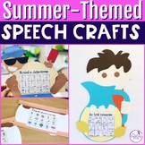 Summer Craftivity W/ S'mores, Beach, & Lemonade For Speech