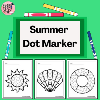 Dot Marker Pages Worksheets Teaching Resources Tpt