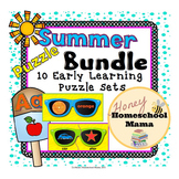 Summer Themed Early Learning Puzzle Bundle With 10 Sets of