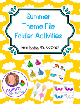 Preview of Summer Themed File Folder Activity