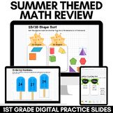 Summer Themed First Grade Digital Math Centers