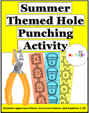 Summer Themed Hole Punching Activity