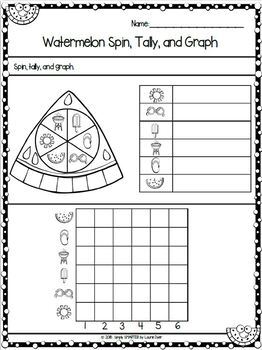 summer themed kindergarten math and literacy worksheets