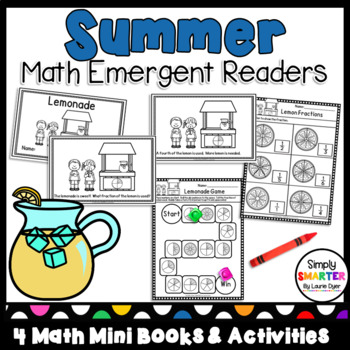 Preview of Summer Themed Math Emergent Readers With Activities