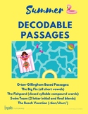 Summer Themed Orton-Gillingham Decodable Passages