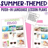 Summer Speech Therapy Push-In Language Lesson Plan Guide W