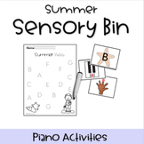 Summer-Themed Piano Sensory Bin - Engaging Preschool Music