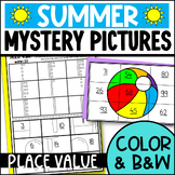 Summer Themed Place Value Mystery Pictures: Tens and Ones 