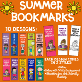Summer Themed Reading Bookmarks Melonheadz Clip Art Ink Friendly